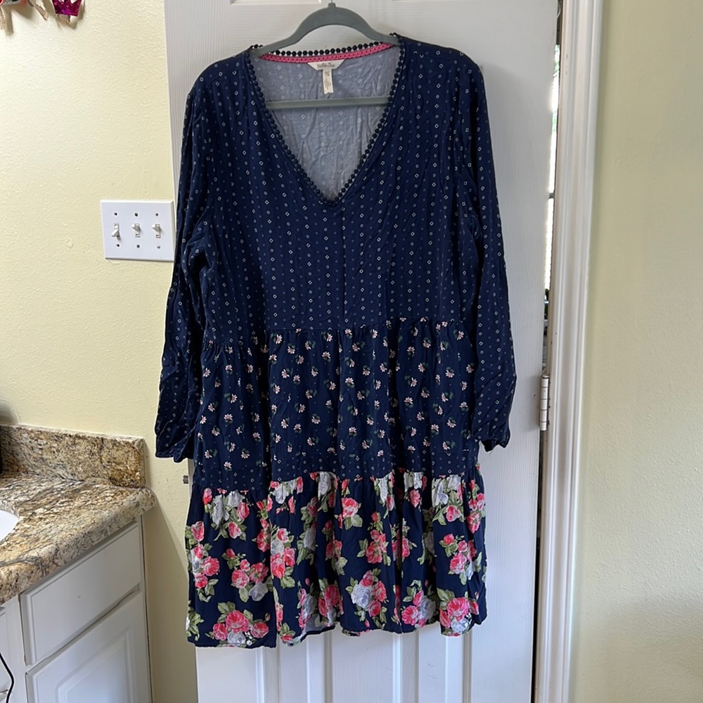Matilda Jane Navy Floral Midi Dress